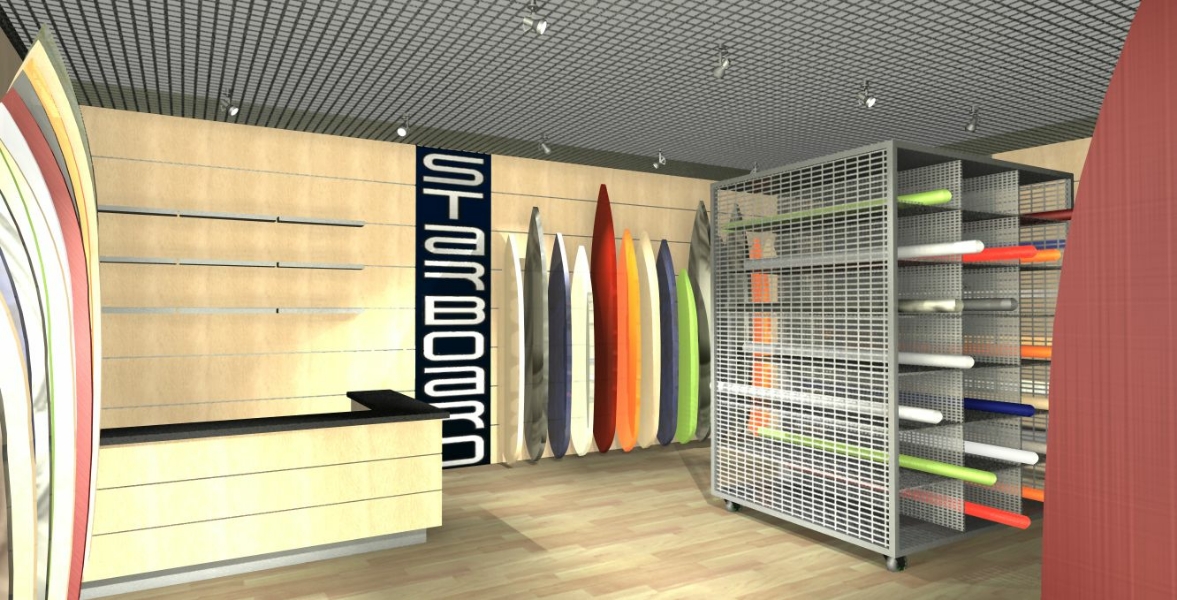 interno, bancone, teca vele, expo tavole